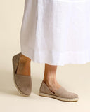 Espadrilles in pelle scamosciata