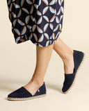 Espadrilles in pelle scamosciata