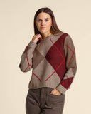 Maglia in cashmere a rombi