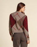 Maglia in cashmere a rombi