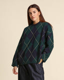 Maglia a rombi in cashmere