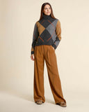 Maglia a rombi in cashmere
