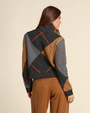 Maglia a rombi in cashmere