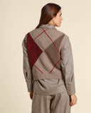 Gilet in cashmere a rombi
