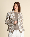 Giacca jacquard in maglia