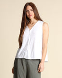 Gilet in jersey di lino