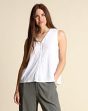 Gilet in jersey di lino