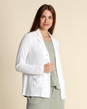 Strickjacke aus Viskose und Baumwolle