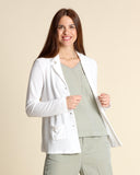 Strickjacke aus Viskose und Baumwolle