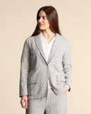 Giacca in cotone goffrato