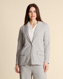 Giacca in cotone goffrato