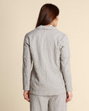 Giacca in cotone goffrato