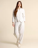 Giacca in lino e viscosa