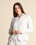 Giacca in lino e viscosa