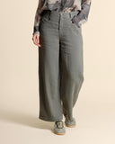 Pantaloni in lino e viscosa