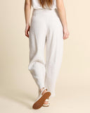 Pantaloni in lino e viscosa