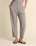 Pantaloni in lino e viscosa