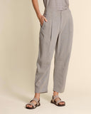 Pantaloni in lino e viscosa