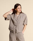 Giacca in lino e viscosa