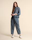 Giacca camicia in lino