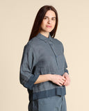 Giacca camicia in lino