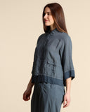 Giacca camicia in lino