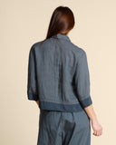 Giacca camicia in lino