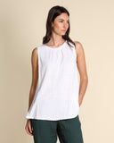 Top in jersey di lino
