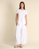 T shirt in jersey di lino