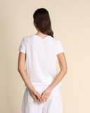 T-Shirt aus Leinenjersey