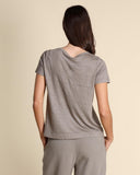 T shirt in jersey di lino