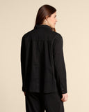 Giacca camicia in cotone e tencel