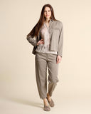 Giacca camicia in cotone e lyocell