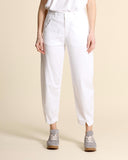 Pantaloni in cotone e lyocell