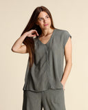 Camicia  jacquard in viscosa