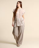 Blusa  in georgette di viscosa stampata