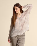 Camicia in georgette di viscosa stampata