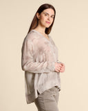 Camicia in georgette di viscosa stampata