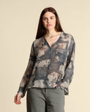 Camicia in georgette di viscosa