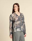 Camicia in georgette di viscosa