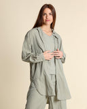 Camicia in misto seta