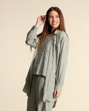 Camicia in misto seta