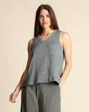 Top in misto seta