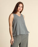 Top in misto seta