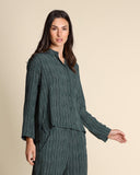 Camicia in viscosa stampata