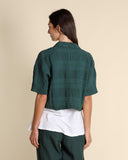 Giacca kimono goffrata jacquard