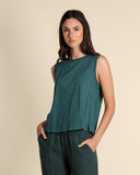 Top in jersey di cotone
