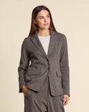 Giacca in cotone, lino e lana