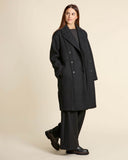 Cappotto in maglia di lana cotta