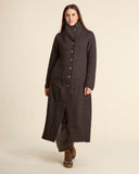 Cappotto lungo in maglia di lana cotta